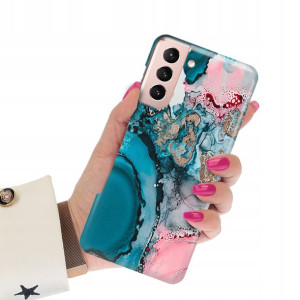 Etui Grube 2mm do SAMSUNG S21 5G Marmurki Wzory