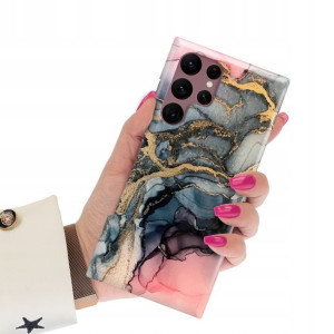 Etui Grube 2mm do SAMSUNG S22 ULTRA Marmurki Wzory