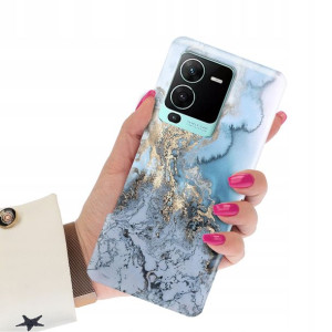 Etui Grube 2mm do VIVO S15 PRO 5G Marble Top Wzory