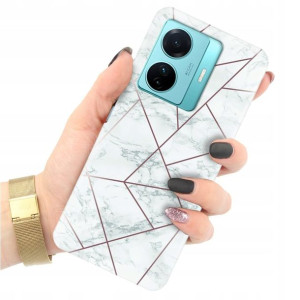 Etui Grube 2mm do VIVO S15e Case Marble Top Wzory