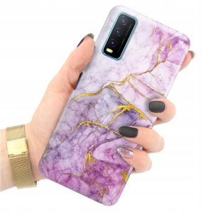 Etui Grube 2mm do VIVO Y21S Case Marble Top Wzory