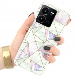 Etui Grube 2mm do VIVO Y35 4G Case Marble Wzory