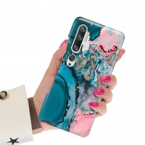 Etui Grube 2mm do XIAOMI Mi NOTE 10 Marmurki Wzory