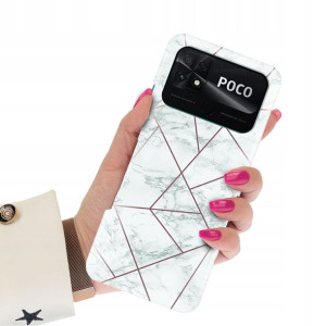 Etui Grube 2mm do XIAOMI POCO C40 Kwiaty Top Wz
