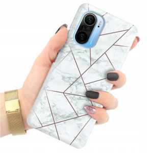 Etui Grube 2mm do XIAOMI POCO F3 Case Marble Wzory