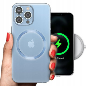 Etui Grube 2mm Magsafe BŁĘKIT do IPHONE 14 PRO MAX