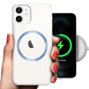 Etui Grube 2mm Magsafe BŁĘKITNY do IPHONE 12 MINI