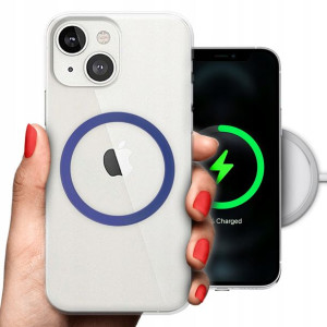 Etui Grube 2mm Ring Magsafe GRANAT do IPHONE 13