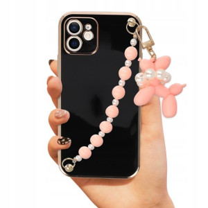 Etui Joless Black BLINK do IPHONE 12 + Łańcuszek