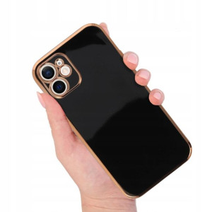 Etui JOLESS Czarne Błyszczące Do IPHONE 12 MINI
