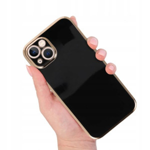 Etui JOLESS Czarne Błyszczące Do IPHONE 14 PLUS