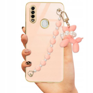 Etui Joless Róż BLINK do OPPO A8 2020 + Łańcuszek