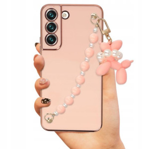 Etui Joless Róż BLINK do SAMSUNG S22 + Łańcuszek