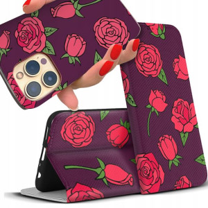 Etui Magnet Do MOTOROLA G53 Kwiatowe Pełny Wzór