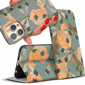 Etui Magnet do OPPO A16 Kwiatowe Top Pełny Wzór