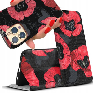 Etui MAGNET do OPPO RENO 8 5G Kwiaty PEŁNY Wzór