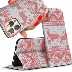 Etui Magnet do REALME 8 Święteczne Top Pełny Wzór