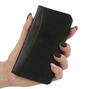 Etui Magnet Klapka SKÓRA CZARNY do HUAWEI Y9 2019