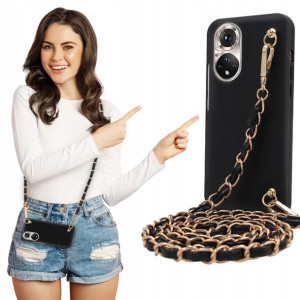 Etui Mat BLINK Czarny do HUAWEI NOVA 9 Łańcuszek