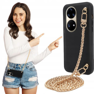 Etui MAT BLINK Czarny do HUAWEI P50 PRO Łańcuszek
