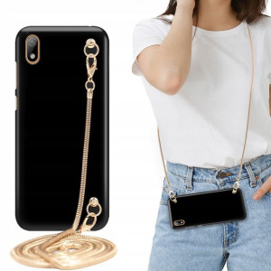 Etui MAT BLINK Czarny do HUAWEI Y5 2019 Łańcuszek