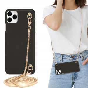 Etui MAT BLINK Czarny do IPHONE 11 PRO Łańcuszek