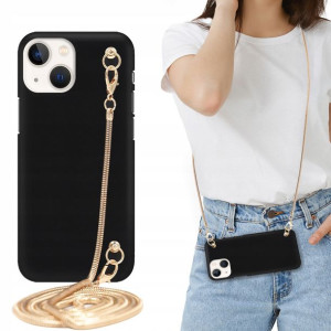 Etui MAT BLINK Czarny do IPHONE 13 MINI Łańcuszek