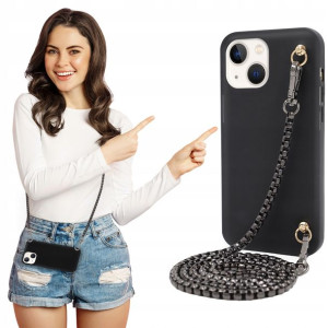 Etui Mat BLINK Czarny do IPHONE 13 MINI Łańcuszek