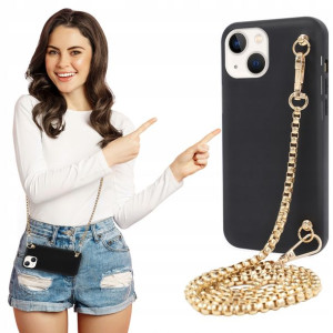 Etui Mat BLINK Czarny do IPHONE 13 MINI Łańcuszek