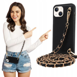 Etui Mat BLINK Czarny do IPHONE 13 MINI Łańcuszek