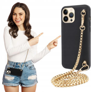 Etui Mat BLINK Czarny do IPHONE 13 PRO MAX Łańcuch