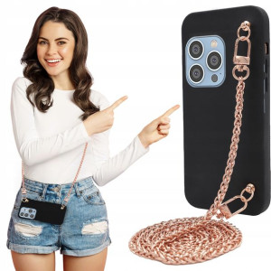 Etui Mat BLINK Czarny do IPHONE 14 PRO MAX Łańcuch