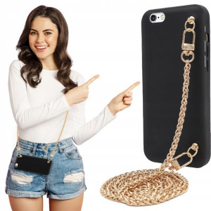 Etui MAT BLINK Czarny do IPHONE 6 PLUS Łańcuszek