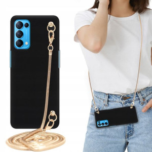 Etui MAT BLINK Czarny do OPPO RENO 5 5G Łańcuszek
