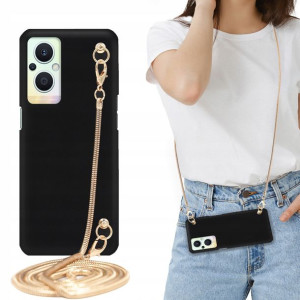 Etui MAT BLINK Czarny do OPPO RENO 7Z 5G Łańcuszek