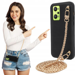Etui MAT BLINK Czarny do REALME GT2 5G Łańcuszek