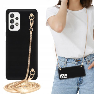 Etui MAT BLINK Czarny do SAMSUNG A52 5G Łańcuszek