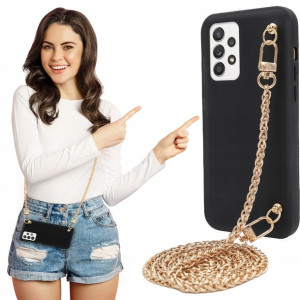 Etui MAT BLINK Czarny do SAMSUNG A52 5G Łańcuszek