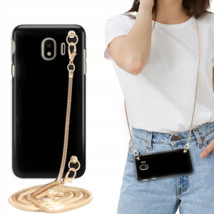 Etui MAT BLINK Czarny do SAMSUNG J4 2018 Łańcuszek