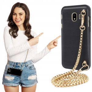 Etui Mat BLINK Czarny do SAMSUNG J4 2018 Łańcuszek