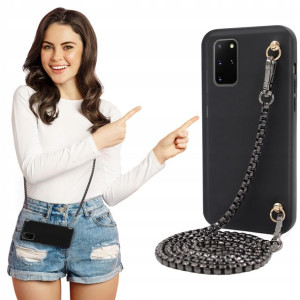 Etui Mat BLINK Czarny do SAMSUNG S20 PLUS Łańcuch
