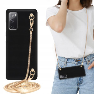 Etui MAT BLINK Czarny do SAMSUNG S20FE Łańcuszek