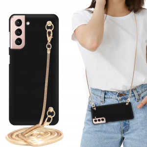 Etui MAT BLINK Czarny do SAMSUNG S21 5G Łańcuszek