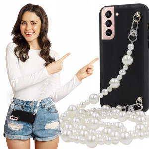 Etui Mat BLINK Czarny do SAMSUNG S21 5G Łańcuszek