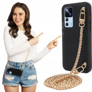 Etui MAT BLINK Czarny do XIAOMI 12T PRO Łańcuszek