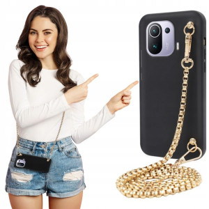 Etui Mat BLINK Czarny do XIAOMI MI 11 PRO Łańcuch