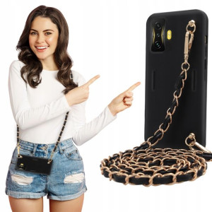 Etui Mat BLINK Czarny do XIAOMI POCO F4 GT Łańcuch