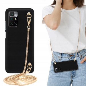 Etui MAT BLINK Czarny do XIAOMI REDMI 10 Łańcuszek