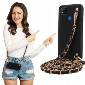 Etui Mat BLINK Czarny do XIAOMI REDMI 9C Łańcuszek