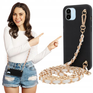 Etui Mat BLINK Czarny do XIAOMI REDMI A1 Łańcuszek